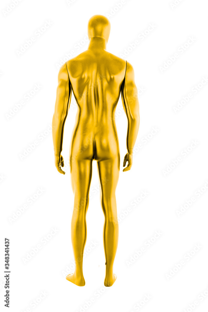 Gloss color mannequin male isolated Gloss color mannequin male isolated