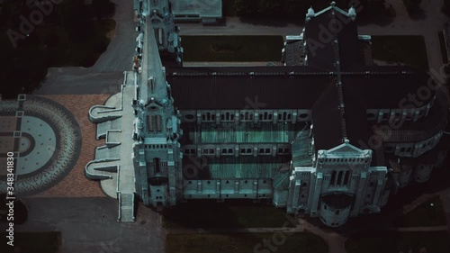 aerial Saint Anne de Beaupre Basilica photo