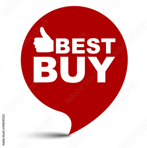 red vector illustration banner best buy
