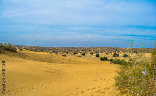 desert of  Jaisalmer the golden city  an ideal allure for travel enthusiasts  Sam Sand Dunes 