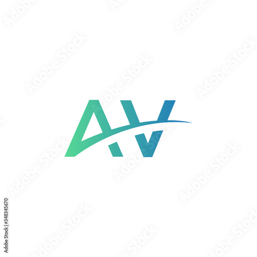 Modern letter AV. Logo icon vector.