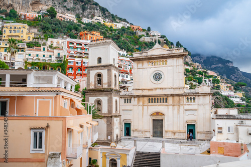 Church of Santa Maria Assunta at Positano town, Amalfi coast, Italy