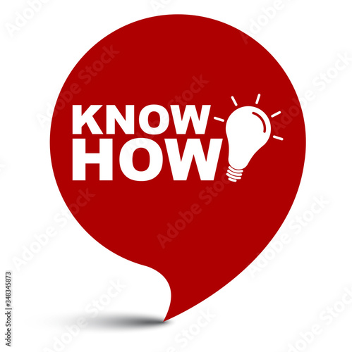 red vector illustration banner know how