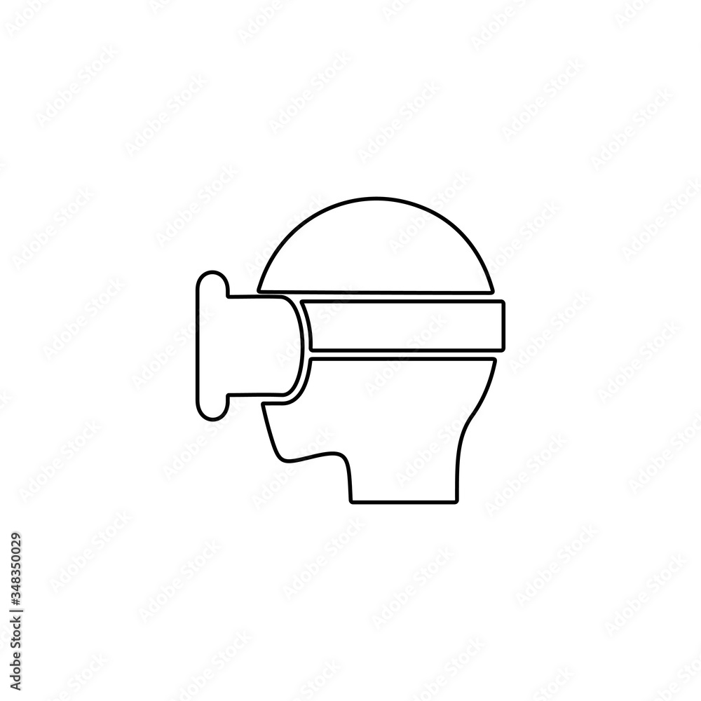 Virtual reality headset icon. Virtual entertainment, gaming symbol. Virtual reality headset icon. Virtual entertainment, gaming symbol.