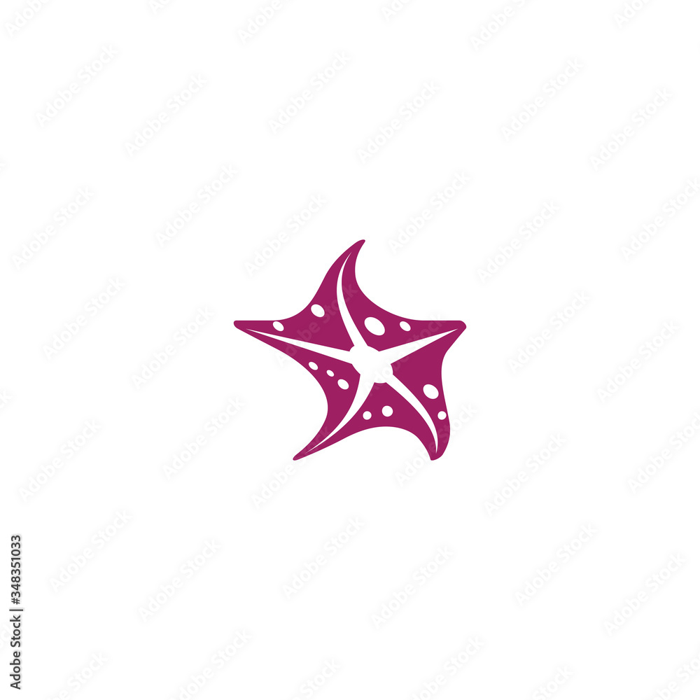 Star Fish Logo Template vector Star Fish Logo Template vector