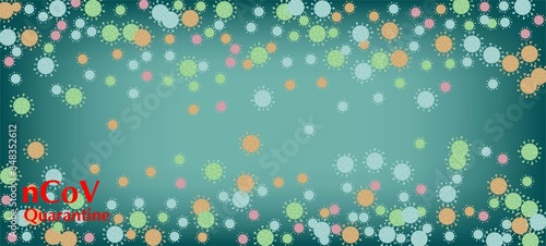 nCoV Quarantine Vector Banner. Business Information During 