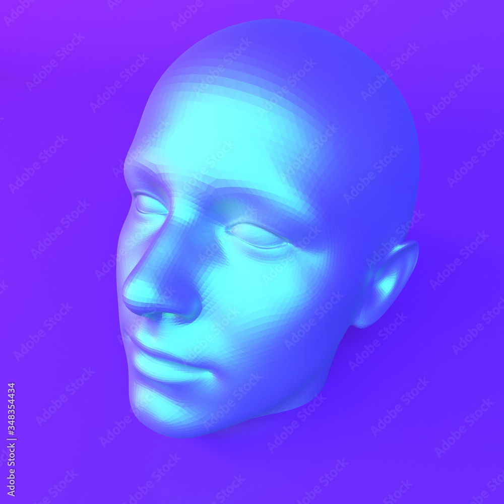 head cabeça vaporwave vapor wave azul blue roxo purple head cabeça vaporwave vapor wave azul blue roxo purple
