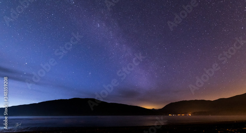 Milky Way hovers over Port Renfrew in British Columbia, Canada