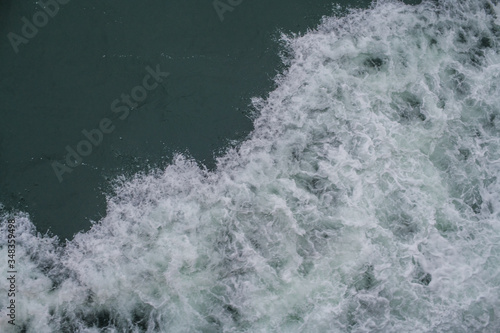 Turbulent Wake From a Ferry