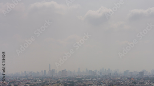 air pollution over Bangkok Thailand, PM2.5