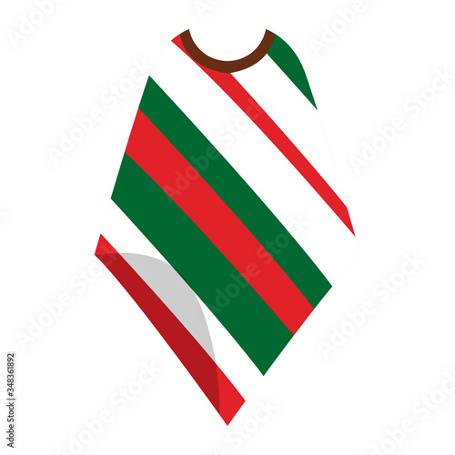Traditional mexican poncho