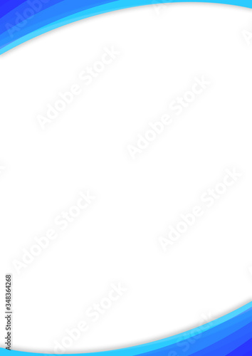 Wallpaper Mural Abstract blue circle stack on top and bottom template background. Torontodigital.ca