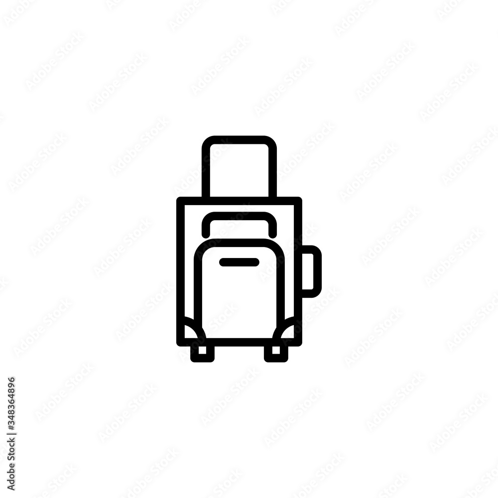 Packing icon vector in linear, outline icon isolated on white background Packing icon vector in linear, outline icon isolated on white background