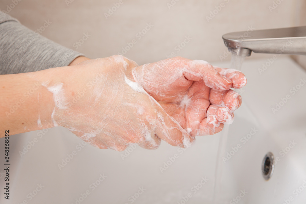 rules of personal hygiene. How to wash your hands under the tap with water. rules of personal hygiene. How to wash your hands under the tap with water.