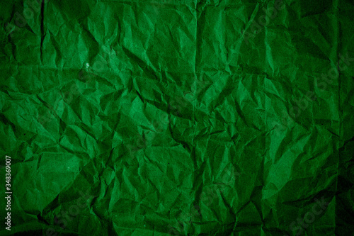 Wallpaper Mural Abstract colorful background. Texture of crumpled dark green paper Torontodigital.ca