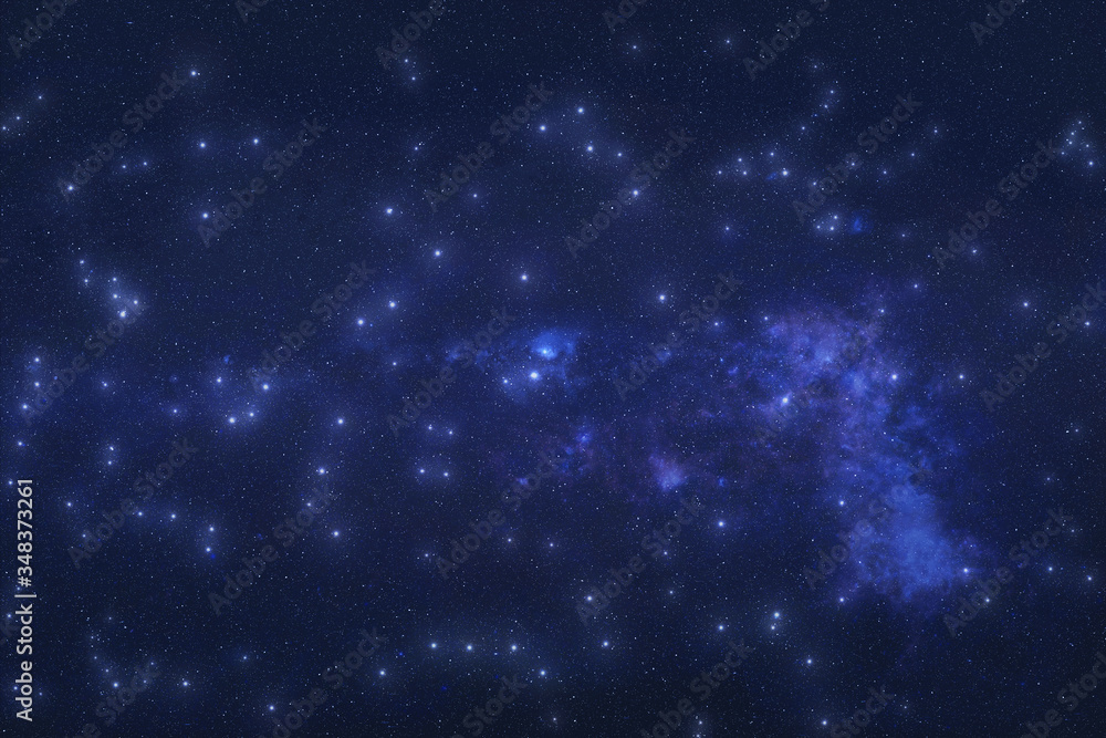 Constellations in outer space. Constellation stars on the night sky. Elements of this image were furnished by NASA