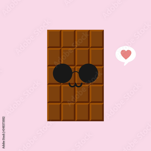 cute and funny chocolate bar characters showing various emotions, cartoon vector illustration isolated on color background. kawaii chocolate bar characters, mascots, emoticons and emoji for web