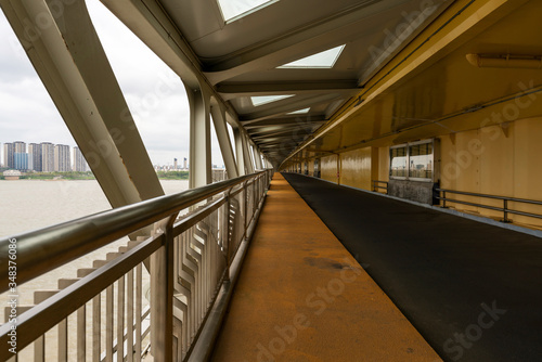 Bridge, pedestrians and non-motorized vehicle lanes