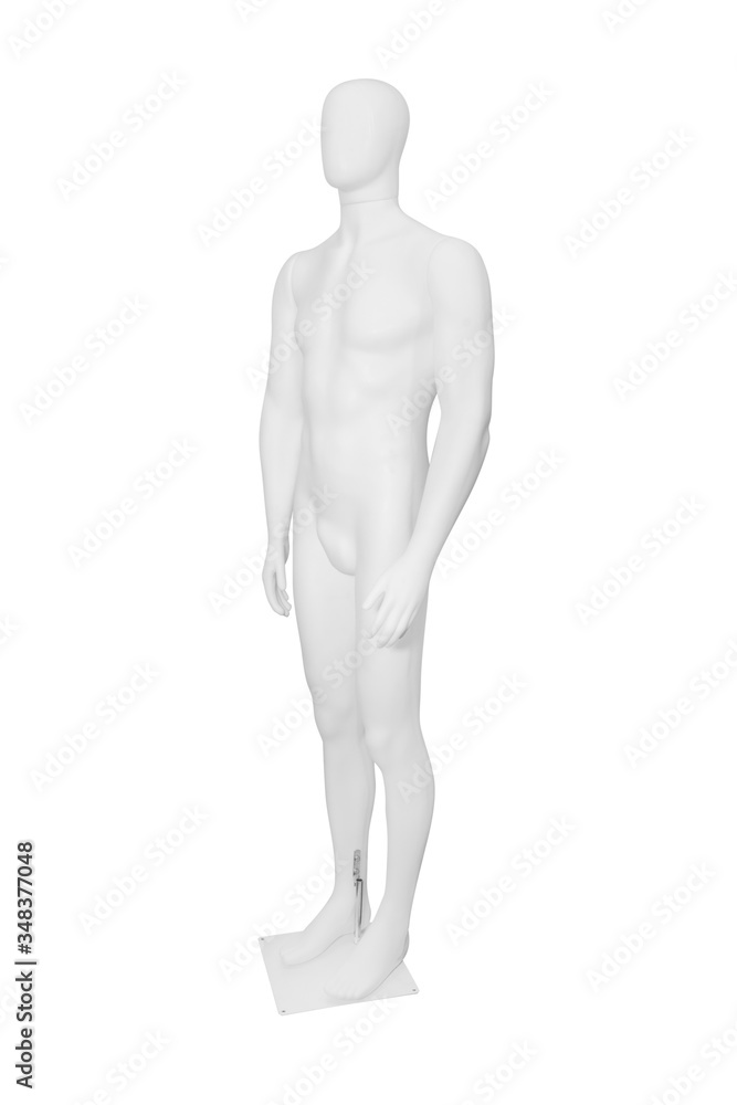Gloss color mannequin woman isolated