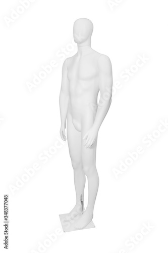 Gloss color mannequin woman isolated