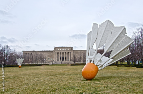 Giant Shuttlecock at Nelson Adkins Museum of Art