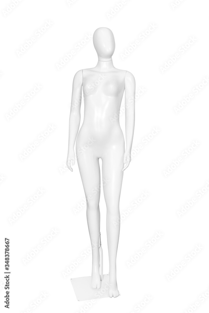 Gloss color mannequin woman isolated Gloss color mannequin woman isolated