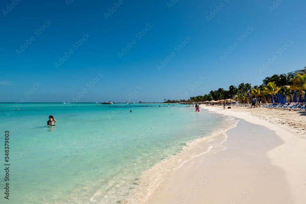 Isla Mujeres (Cancùn), Mexico: view of the tropical  seascape of 