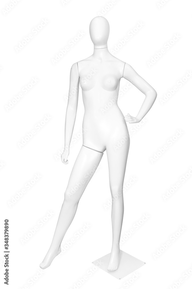 Gloss color mannequin woman isolated Gloss color mannequin woman isolated