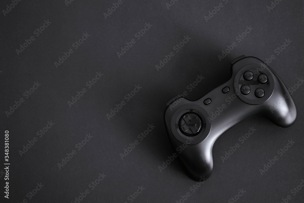 Gamepad on a black background.