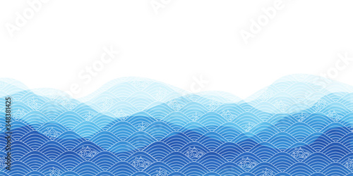 波　海　曲線　背景
