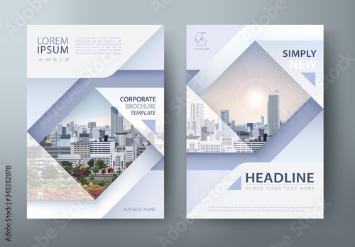 Annual report brochure flyer design template, Leaflet presentation, book cover. layout in A4 size. Vector	