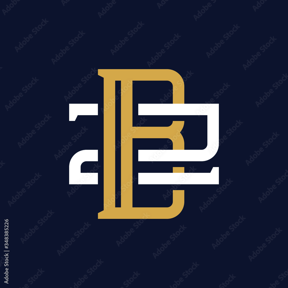 Initial Letter BZ ZB Monogram Logo Design Initial Letter BZ ZB Monogram Logo Design