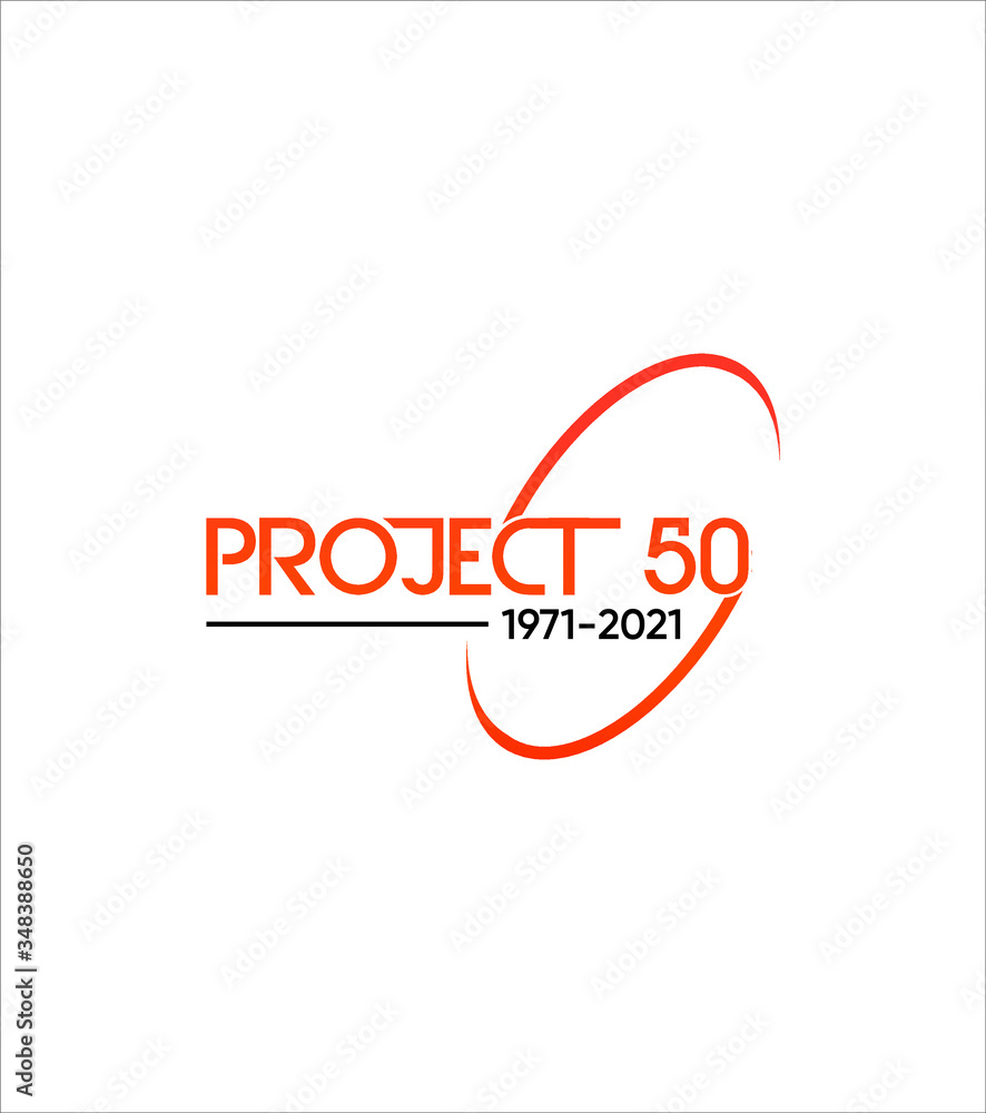 Abstract modern project 50 logo template, vector logo for business and company identity 
