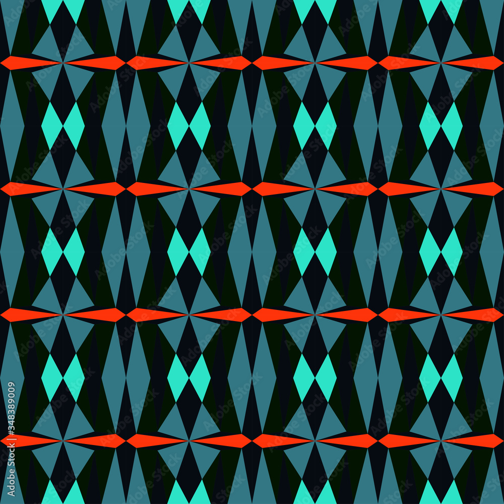 Obraz premium Abstract seamless colourful pattern geometric backgrounds vector design