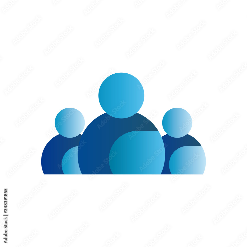 Avatars gradient style icon vector design Avatars gradient style icon vector design