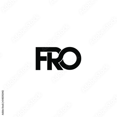 fro letter original monogram logo design