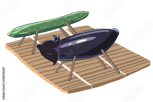 精霊馬(すだれ)