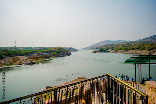 Kaylana Lake Jodhpur in Rajasthan, India. It is an artificial lake, built by Pratap Singh in 1872. 