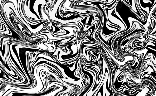 Abstract color Liquid marble background. Black and white Modern and harmonies wave.