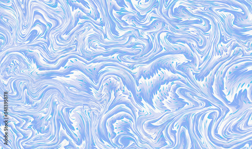 Abstract color Liquid marble background. Blue Modern and harmonies wave.