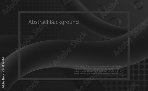 Abstract fluid color Liquid background. Black ,halftone Modern and harmonies shape.