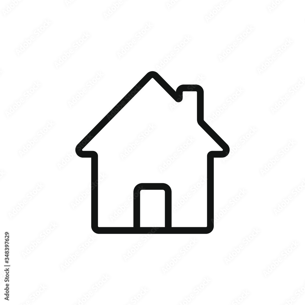 Home icon. House symbol illustration vector to be used in web applications. House flat pictogram isolated. Stay home. Line icon representing house for web site or digital apps. Home icon. House symbol illustration vector to be used in web applications. House flat pictogram isolated. Stay home. Line icon representing house for web site or digital apps.