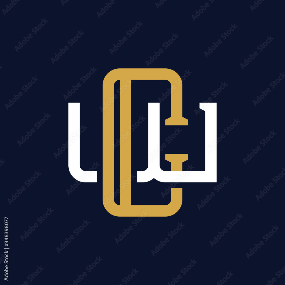 Initial Letter CW WC Monogram Logo Design Initial Letter CW WC Monogram Logo Design
