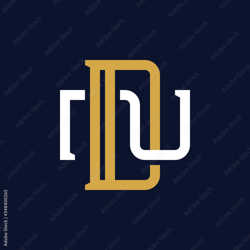 Initial Letter DN ND Monogram Logo Design Initial Letter DN ND Monogram Logo Design