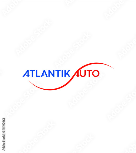 Abstract modern creative Atlantik Auto company logo template, Vector logo for business and company identity 