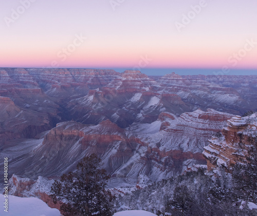 Sunset over the Grand Canyon