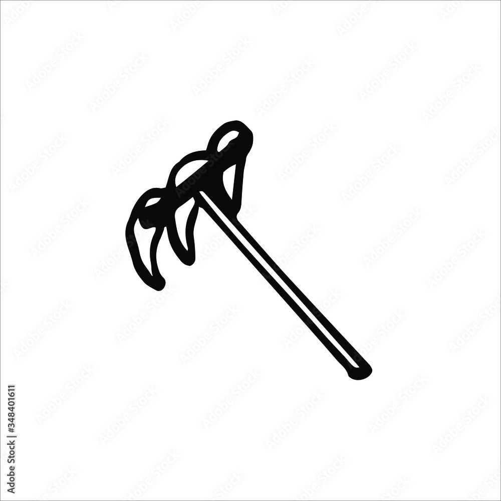 Isolated on a white background chopper drawing, hand drawing, doodle, vector Isolated on a white background chopper drawing, hand drawing, doodle, vector
