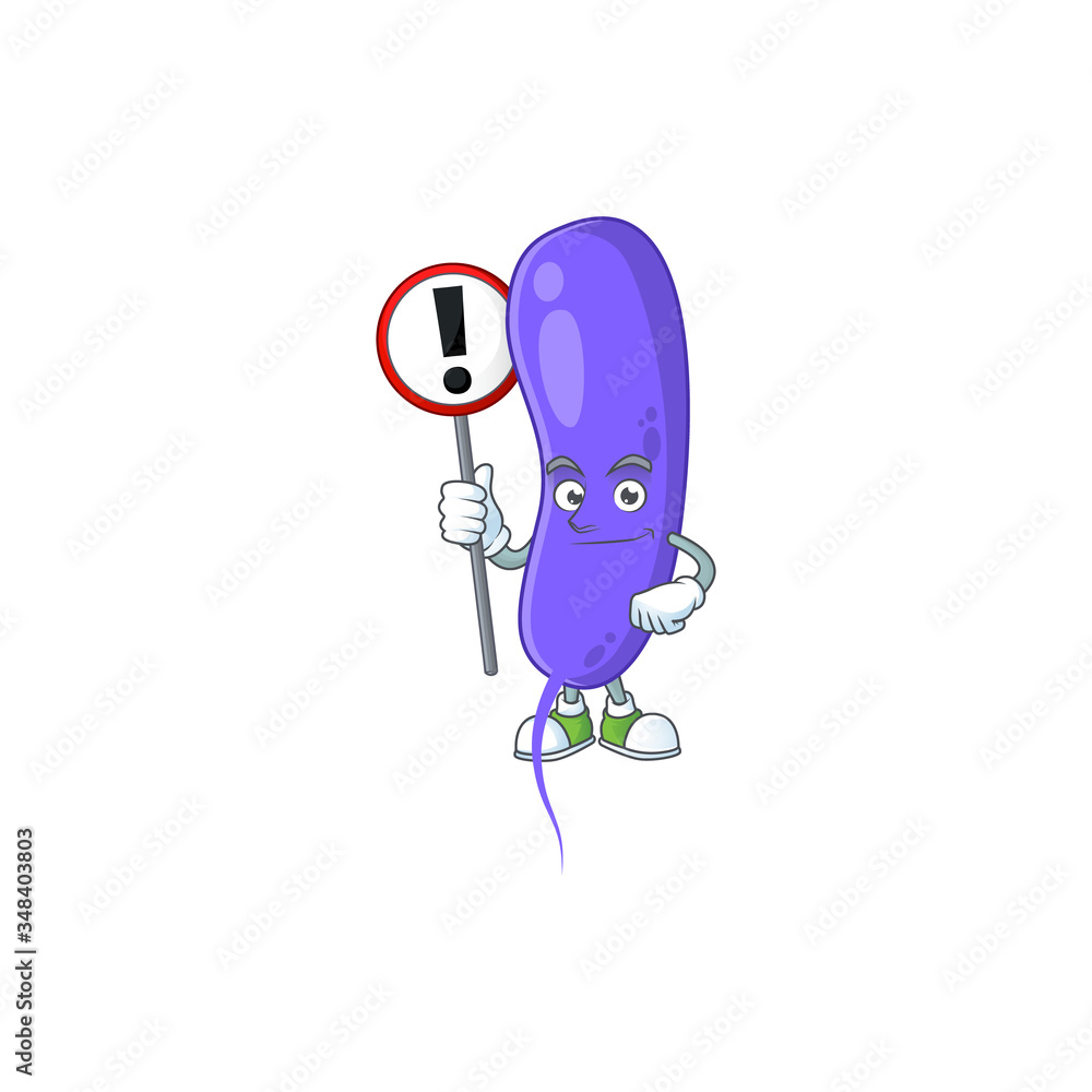 Caricature picture of cholerae holding a sign Caricature picture of cholerae holding a sign