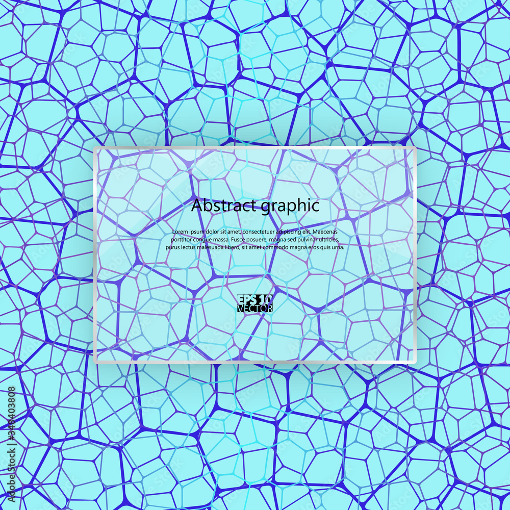 Fototapeta premium Structure molecule and communication. Scientific concept for your design. Medical, technology, science background. Eps10 Vector illustration