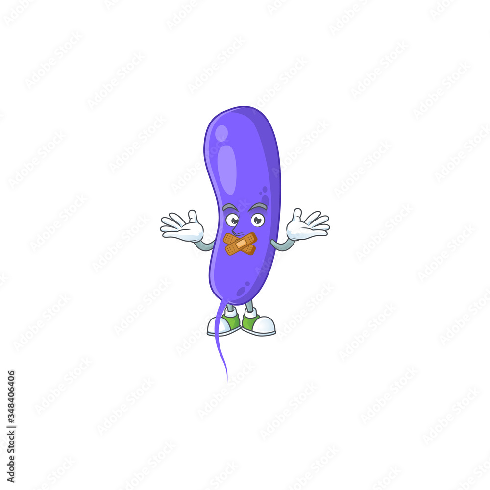 Cholerae Cartoon drawing design making a quiet finger gesture Cholerae Cartoon drawing design making a quiet finger gesture
